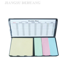 PU Cover Haftnotiz Pad mit Kalender